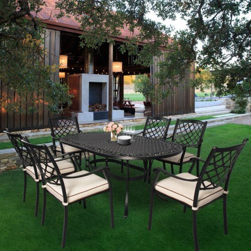 Fiji oval dining Set 7 Piece