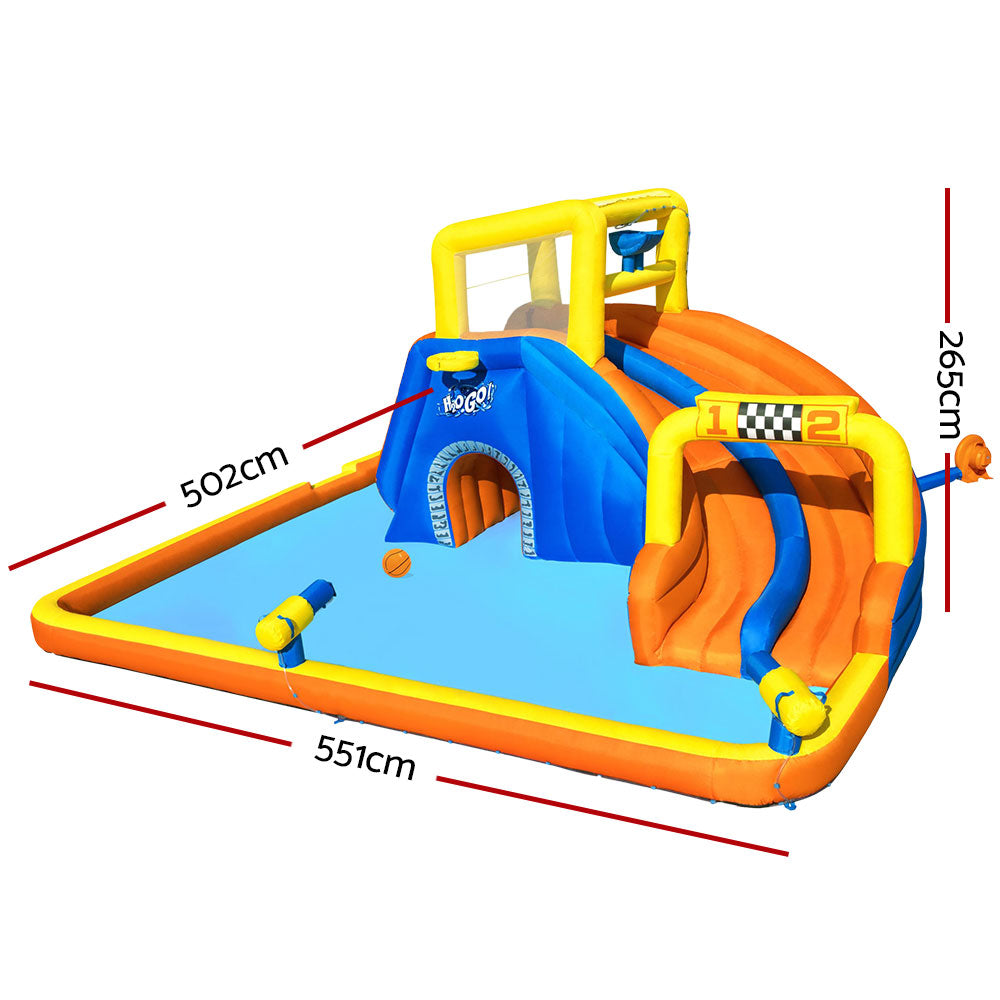 Bestway Inflatable Water Slide Park with Slide & Splash Area –  551x502x265 cm