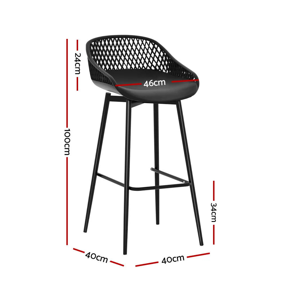 4-Piece Outdoor Bar Stools - Gardeon