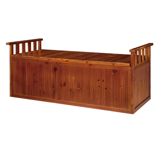 Gardeon 129cm Outdoor Storage Bench Box - XL Natural