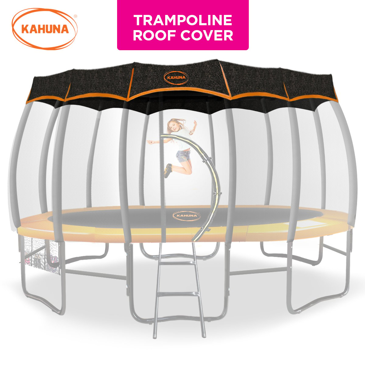 Kahuna 12ft Trampoline Roof Shade Cover -  Removable Twister