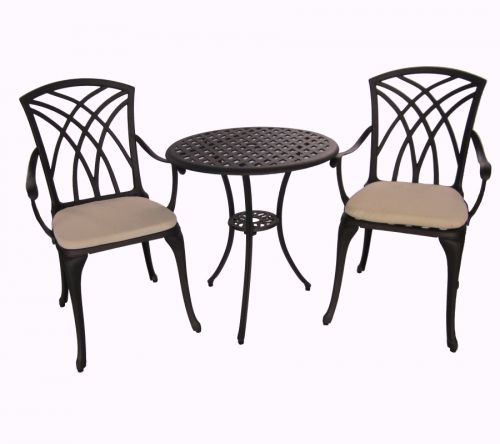 Mauritius Cast Aluminium 3 Piece Setting