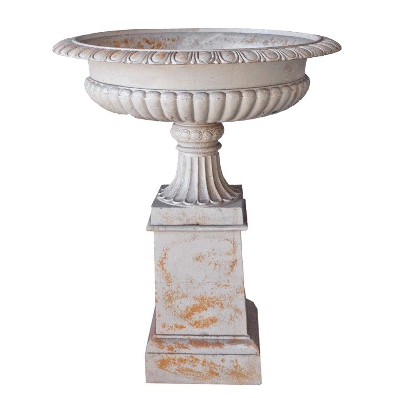 TOULOUSE URN & BASE-Antique White