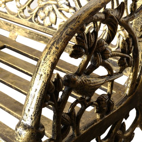 Large Cameo Cast Iron Bench