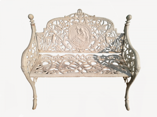 Small Cameo Cast Iron Bench