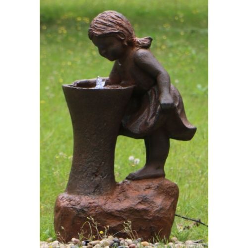 Girl Outdoor Water Fountain